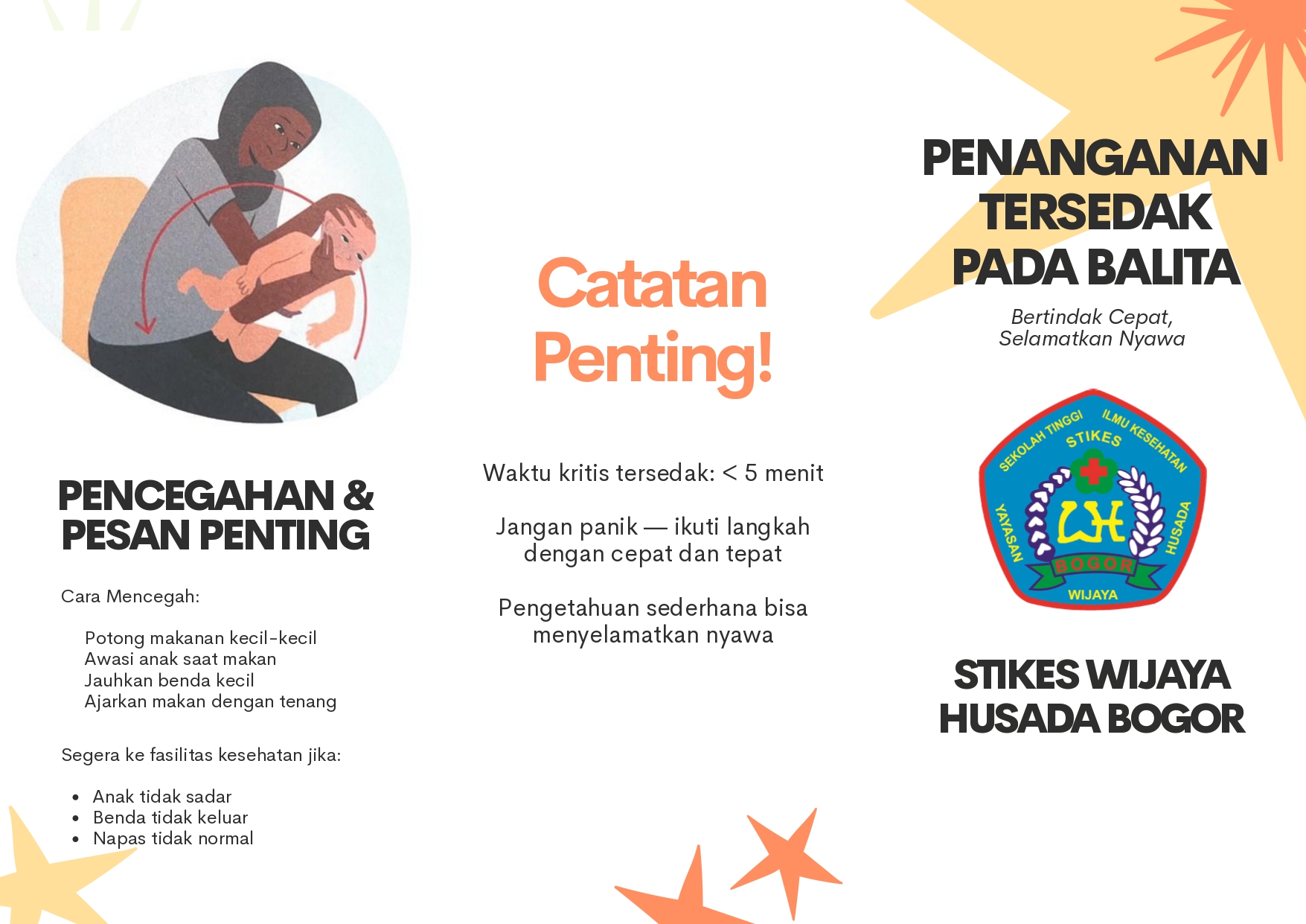 Leaflet Penanganan Tersedak pada Balita